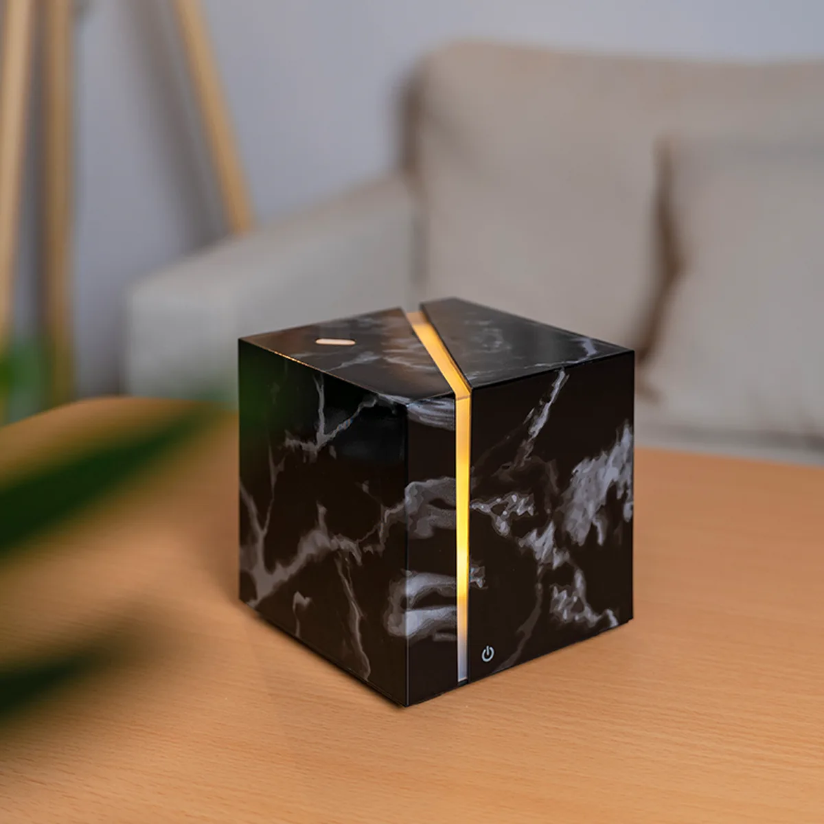 Aroma Diffuser - für ätherische Öle - Marmoroptik schwarz – Bild 2