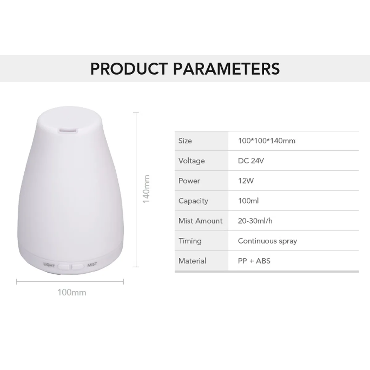 Aroma Diffuser - für ätherische Öle - Smart 7 Farben – Bild 3